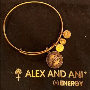 Alex and Ani Chi Omega Fraternity Bracelet.